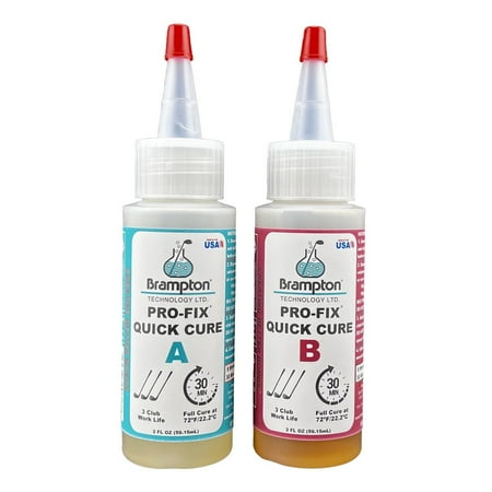 NEW Brampton Technology Pro-Fix Quick Cure Epoxy (2-Ounce Bottles)