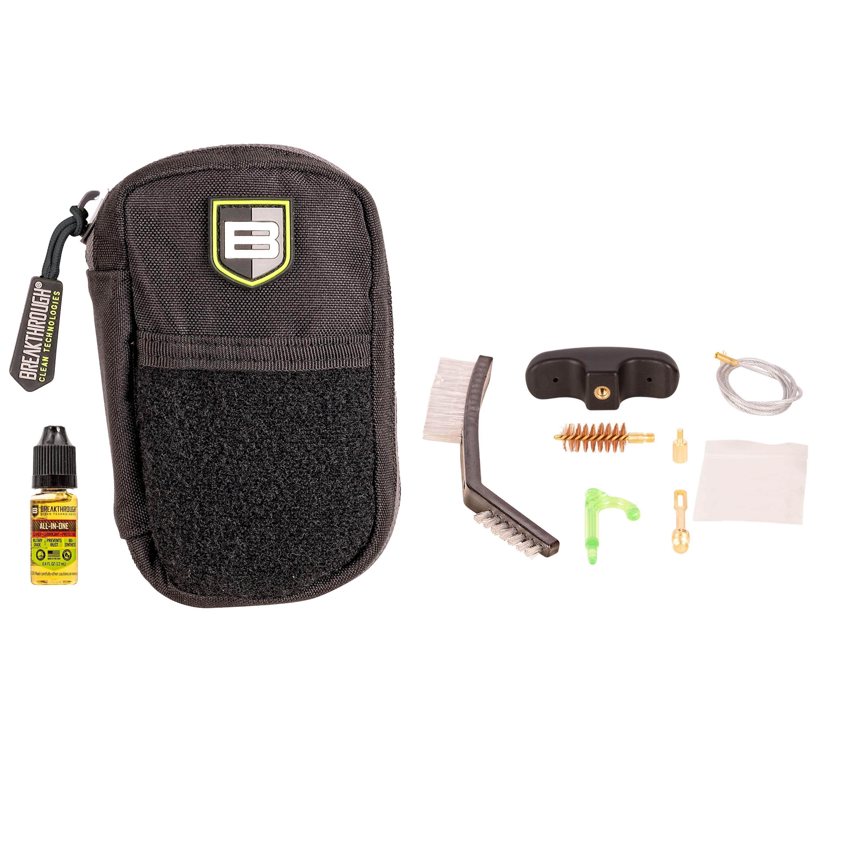 NEW Breakthrough Clean Technologies®? Badge Series Pull-Through Cleaning Kit w/ Molle Pouch, 12 Gauge