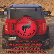 NEW Bronco RED - 33-inch - US Made SpareCover® Brand - Made for the 6th Generation Ford Bronco