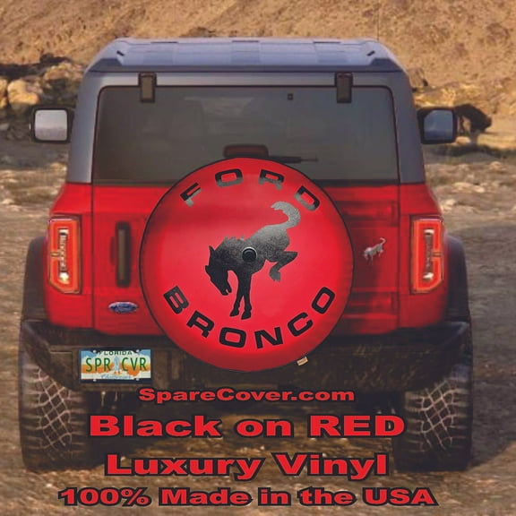 NEW Bronco RED - 37-inch - US Made SpareCover® Brand - Made for the 6th Generation Ford Bronco