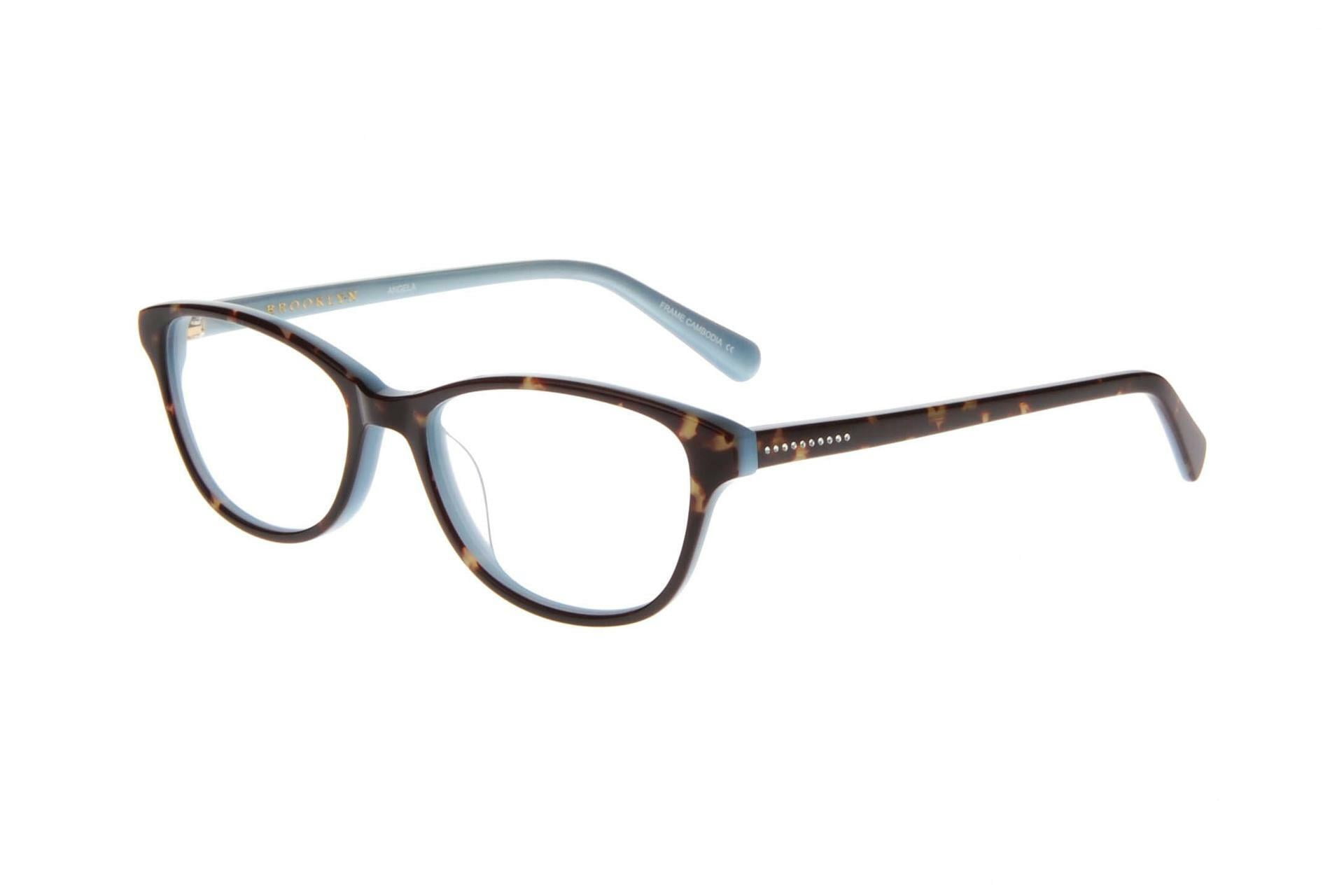 NEW Brooklyn Tortoise on Blue ANGELA Eyeglasses 52/16/145  display picture 3