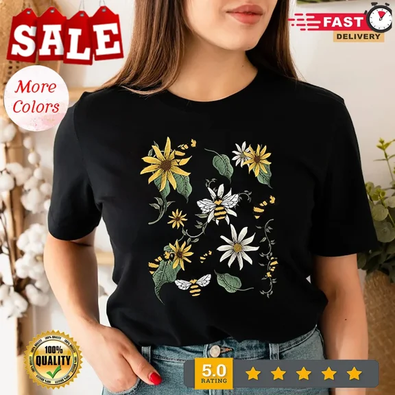 NEW/Bumble Bee Shirt, Bee Shirt, Bee Lover Shirt, Cute Bee Shirt, Wildflower Sh