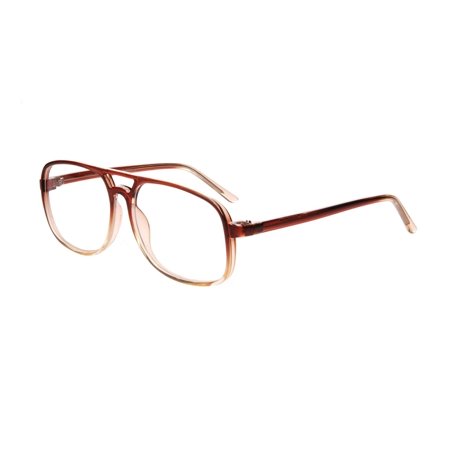 NEW CANNY VISION Brown Fade to Clear RODGER Eyeglasses 56mm with Case