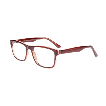 NEW CANNY VISION Brown on Crystal LUCAS Eyeglasses 54mm with Case