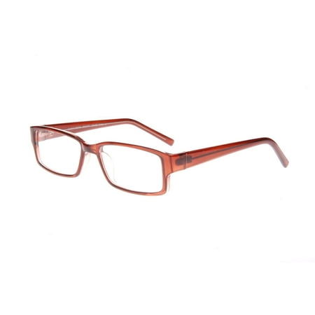 NEW CANNY VISION Brown on Crystal ROCKET Eyeglasses 50mm with Case