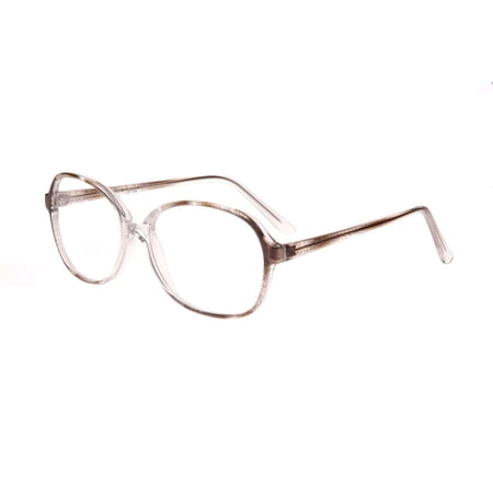 NEW CANNY VISION Clear & Brown GLADYS Eyeglasses 54mm with Case