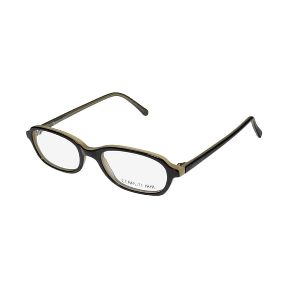 NEW CERRUTI 1881 C2201 MENS/WOMENS DESIGNER FULL-RIM BLACK FRAME DEMO LENSES 50-17-135 EYEGLASSES/GLASSES
