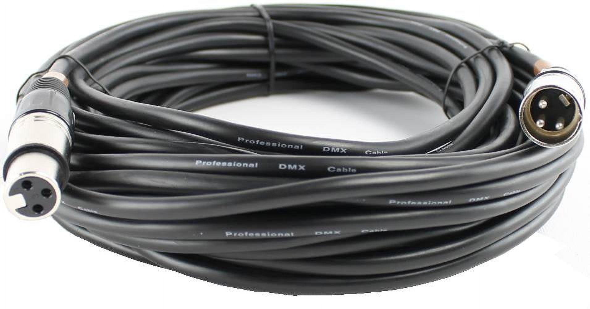 NEW! CHAUVET LIGHTING 50 FT 3 Pin Male to Female DMX Connector Cable - DMX3P50FT