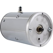 Chrome Liftgate Pump Motor Compatible with Waltco Dell Maxon Fenner Stone Sno-Way Boss Hiniker Plows 12V CW 9 Spline Maxon 226578 226579 Anthony A150265