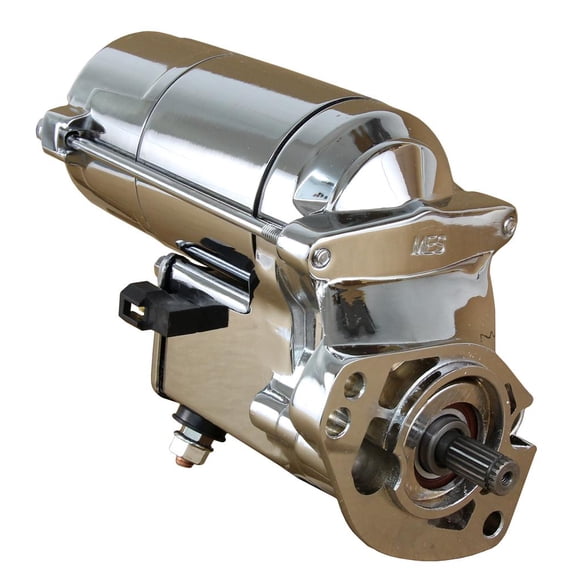 Chrome High Torque 2.0kW Starter Motor Compatible with Harley-Davidson Ultra Classic Heritage Softail 1340cc 1450cc 1994-2006 OSGR FLSTF FLSTFI Fat Boy FXSTC Softail Custom 228000-2550