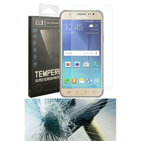 NEW CLEAR HARD TEMPERED GLASS SCREEN PROTECTOR CRACK SAVER FOR SAMSUNG GALAXY J3 (2016)