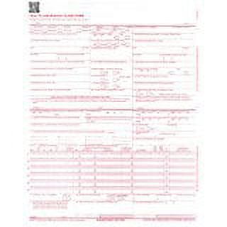 NEW CMS-1500 INSURANCE CLAIM FORMS, HCFA (Version 02/12) - 6 REAMS (3000 SHEETS/FORMS)