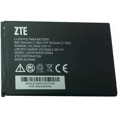 NEW COMPEL Z830 AT&T OEM Li-ion Polymer Cell Phone Battery 3.8V 1820mAh 7.0Wh
