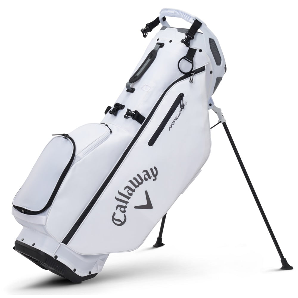 Callaway ホワイトゴルフバッグ NEW Callaway Golf 2022 Fairway+ Plus Stand Bag - White (2 Straps