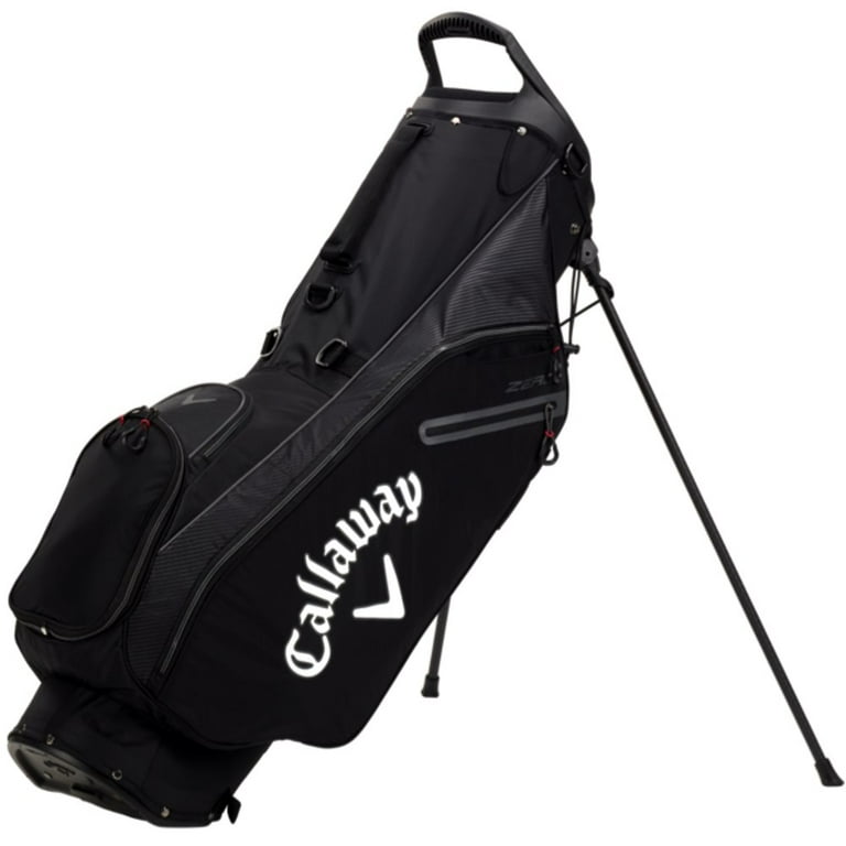 dn1 Callaway GOLF BAG オールレザー 黒 Vtg Callaway Golf Leather Duffle Bag Embroidered Logo