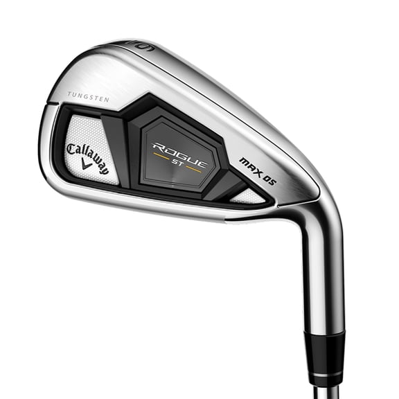 NEW Callaway Rogue ST Max OS 5-PW Irons Steelfiber FC 90 Graphite Stiff