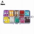 thumbnail image 1 of NEW Car Fuses 50/100 Pcs Assorted Auto Truck Standard Automotive Set Boat K0T4, 1 of 9