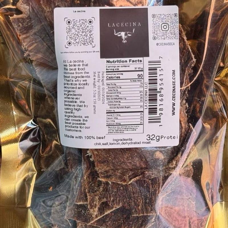 NEWCecina beef dried “Mexican style beef jerky“ Michoacán style