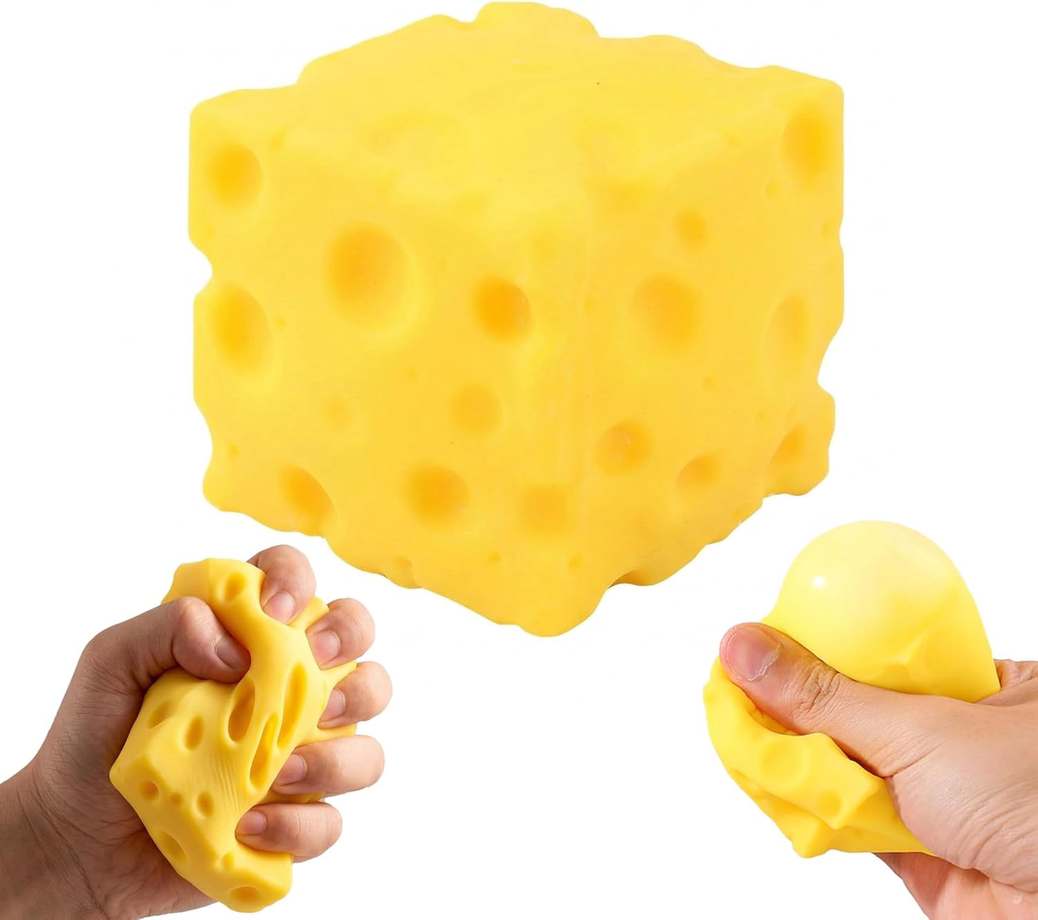 Slow Rising Cheese NEW Cheese Squishy, Giant Slow Rising Cheese Block, Oversized Squishy ...