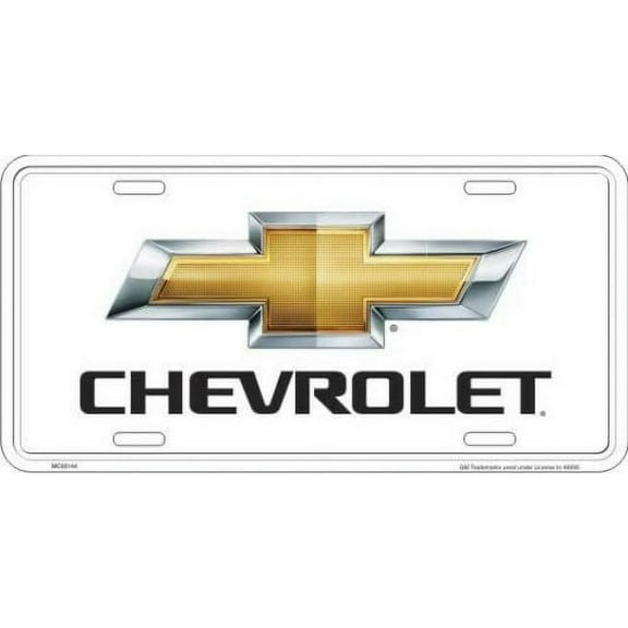 NEW Chevrolet License Plate Aluminum Stamped Embossed, Automotive License Plates