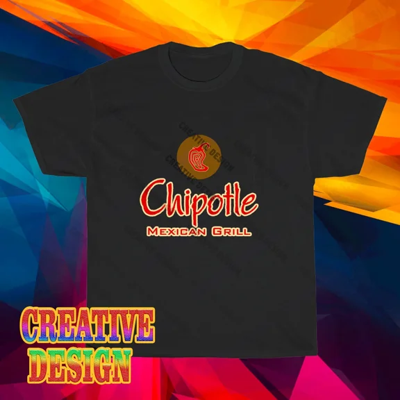 NEW! Chipotle Mexican Grill Logo Long Sleeve T-Shirt Funny Size S to 5XL