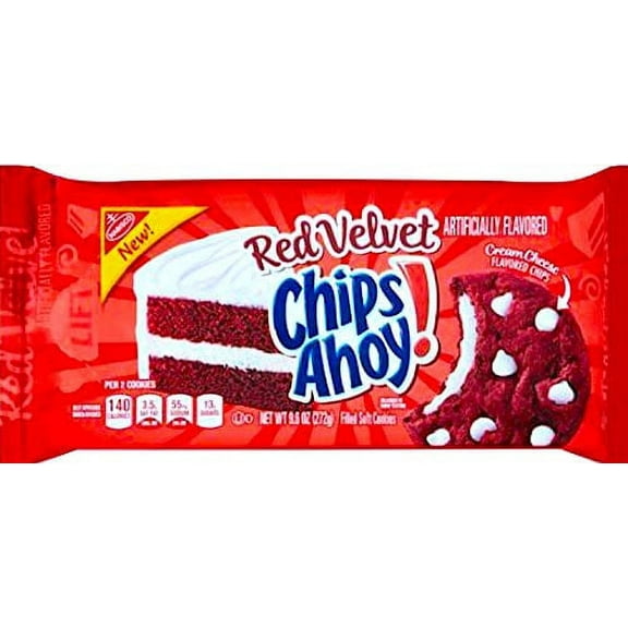 NEW Chips Ahoy! Red Velvet Filled Soft Cookies 9.6 Oz (1)