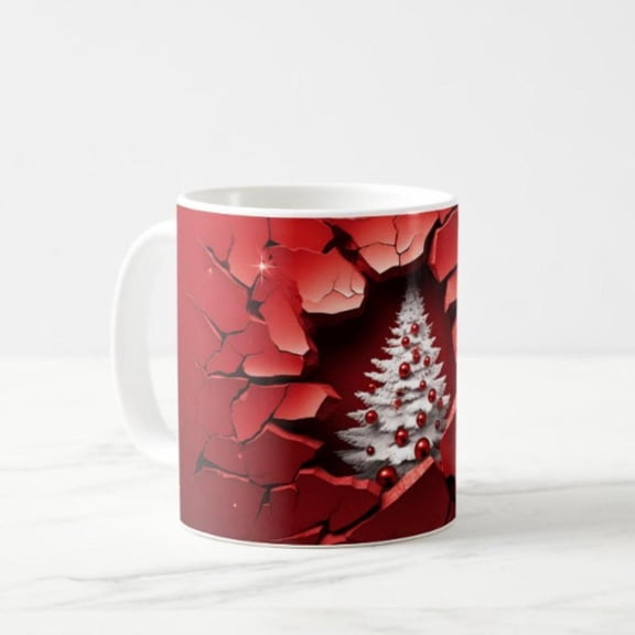 NEW Christmas Tree Ceramic Mug Coffee Cup 11oz Winter Unique Inexpensive CHEAP