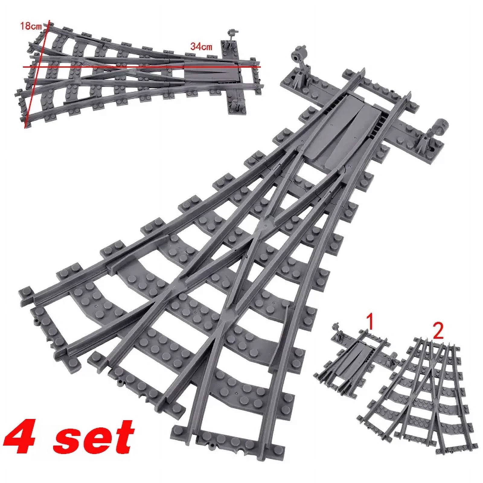 NEW City Trains Flexible Tracks Soft Straight Curved Rails Switch ...