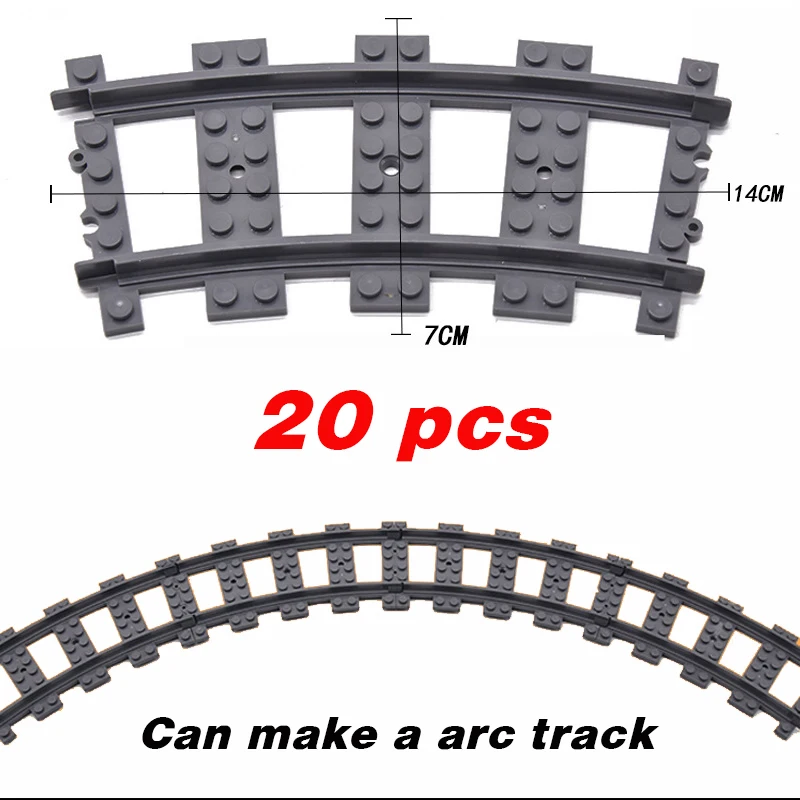 NEW City Trains Flexible Tracks Soft Straight Curved Rails Switch ...