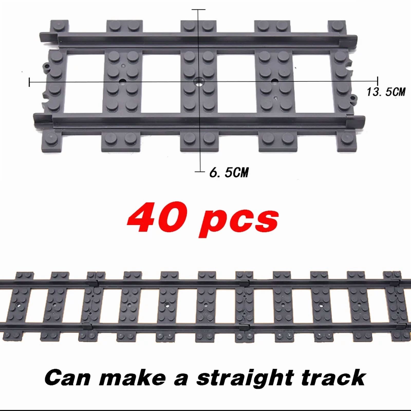 NEW City Trains Flexible Tracks Soft Straight Curved Rails Switch ...
