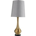 thumbnail image 1 of NEW Classic Design Brushed Gold Base with Beige Fabric Shade Finish 30" Table Lamp 31200, 1 of 1