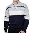 thumbnail image 1 of NEW! Classics by Palmland L/S Horizontal Stripes Banded Bottom Shirt - 3 Colors, 1 of 7