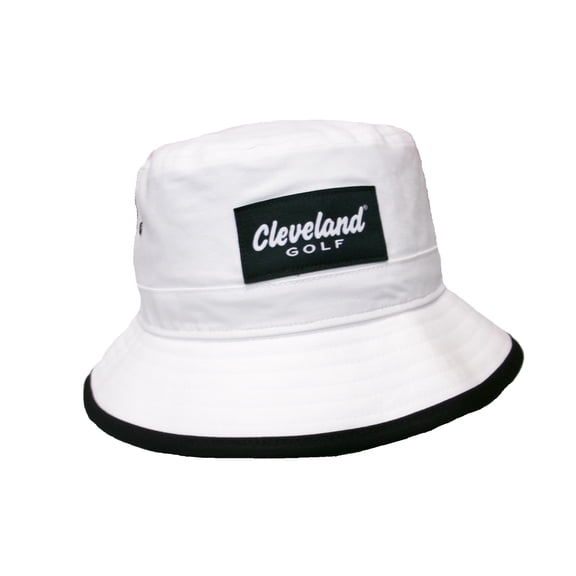 Cleveland CG Bucket Hat (White/Black, One Size) 2024 Golf Cap NEW
