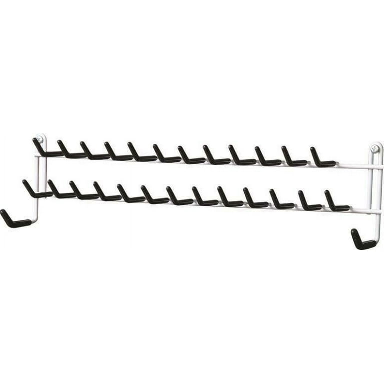 ClosetMaid 8051 Wall Mount Tie and Belt Rack in White Hanging Storage Organizer System Walmart