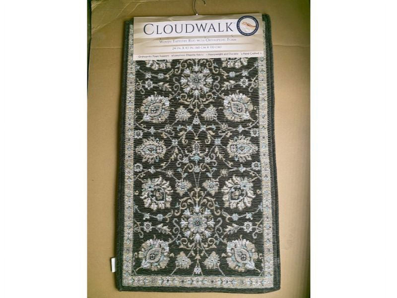 NEW Cloudwalk Woven Tapestry Rug with Orthopedic Foam FAST SHIPPING