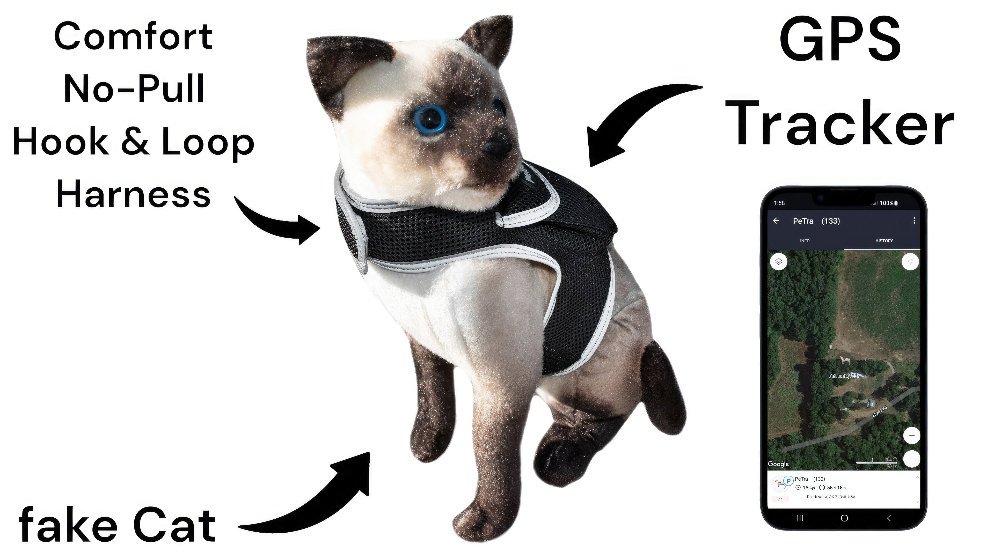NEW Comfortable Dog Locator Device Mini Collar Mount Tracker for Pets Size:L