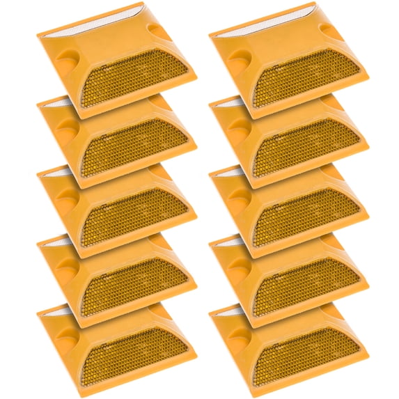 NEW Commercial Reflective Road Highway Pavement Marker Reflector 10 Pack