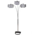 thumbnail image 1 of NEW Contemporary Faux Crystal Shades w/ Chrome U Base Finish 84" Floor Lamp 6932, 1 of 1