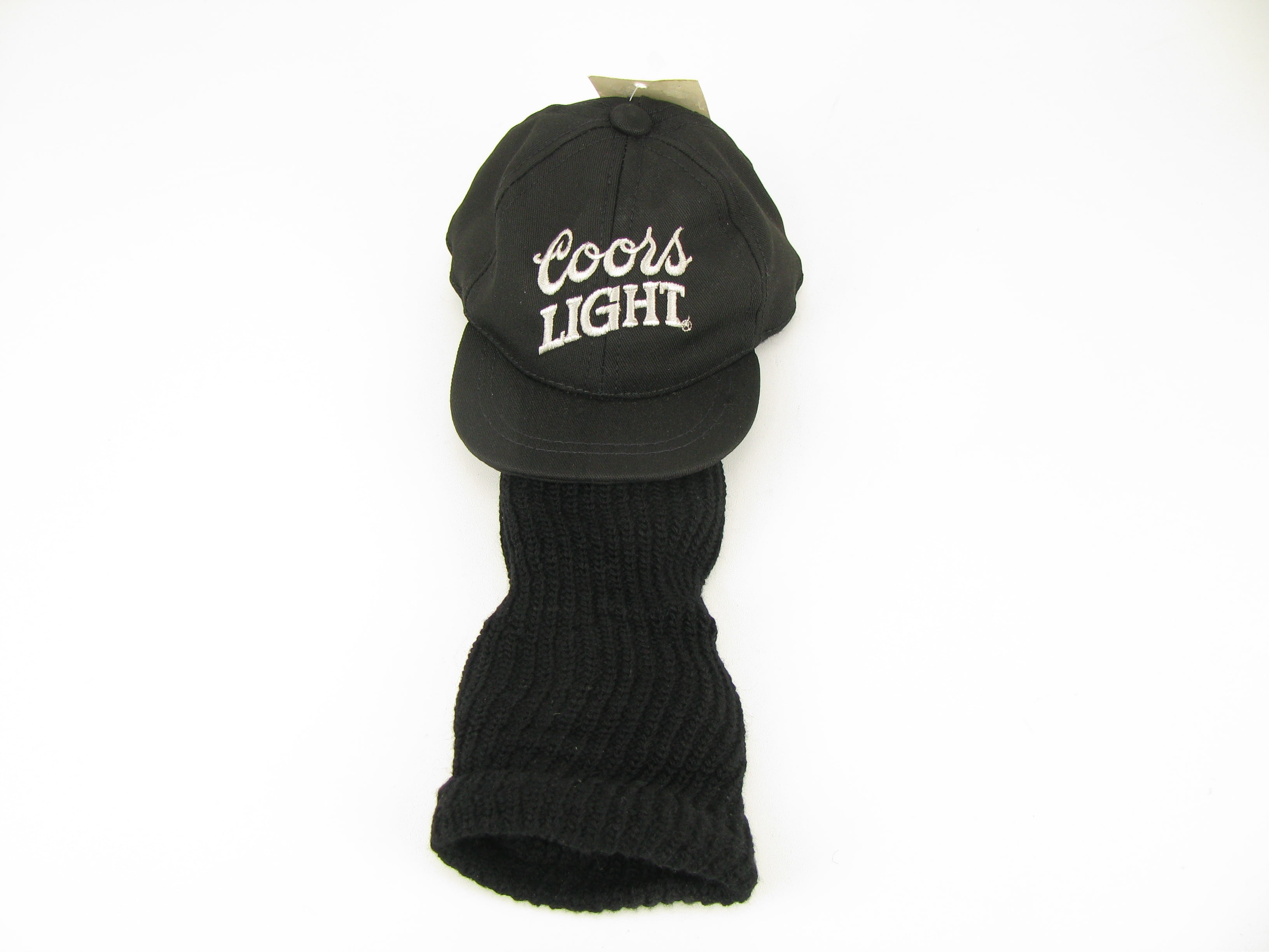 NEW Coors Light Golf Driver Headcover Sock with Hat 460cc BLACK