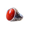 thumbnail image 1 of NEW Coral Mans Ring, Natural Red Coral Ring, Unisex Ring, Silver Jewelry, 925 Silver Ring, Birthday Gift, Heavy Mens Ring, Arabic Design, Ottoman Style Ring, Christmas, Turkey Mens Signet Ring, 1 of 6