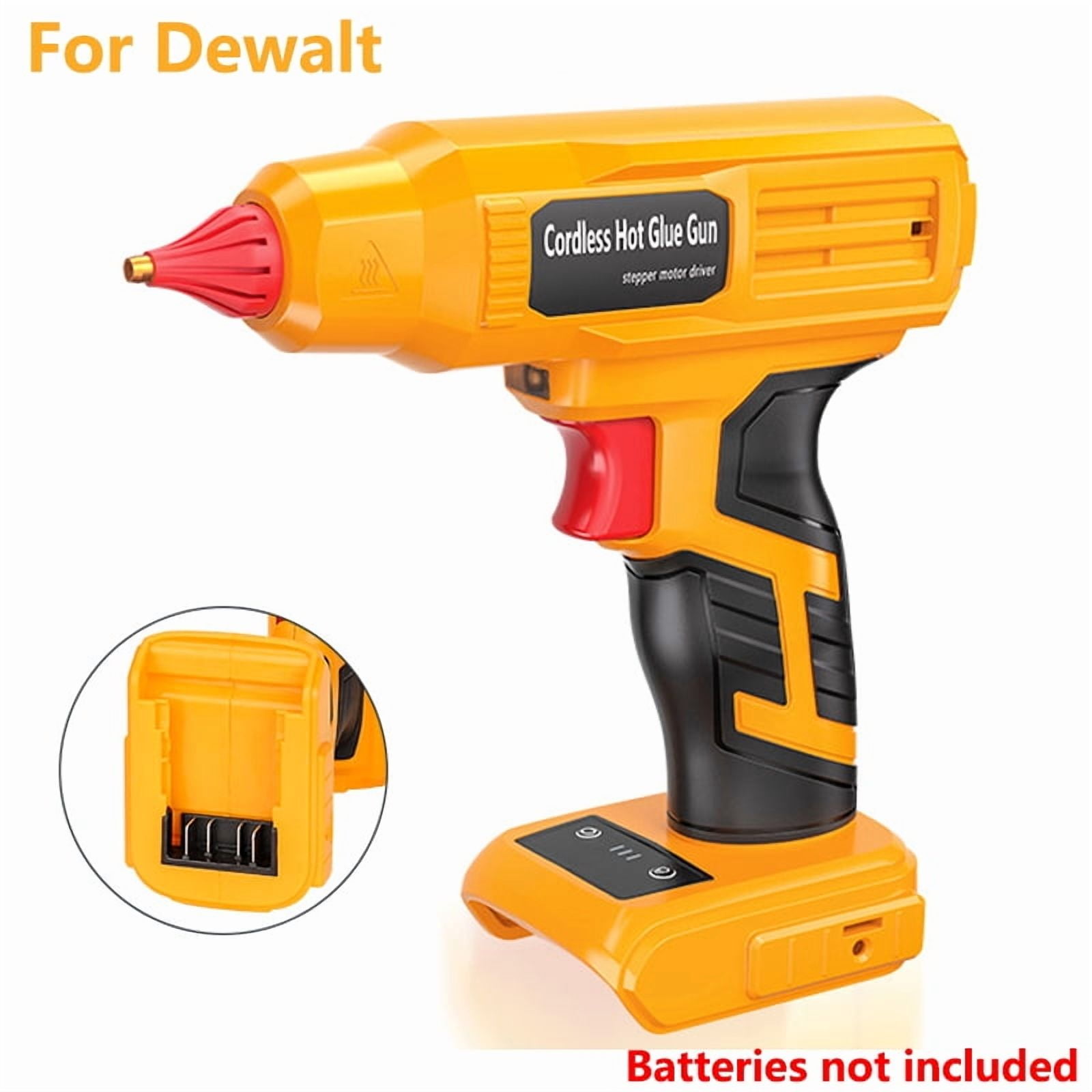 NEW Cordless Glue Gun For De*walt 20V Battery Temperature Adjustable Handheld Electric Hot Glue Gun