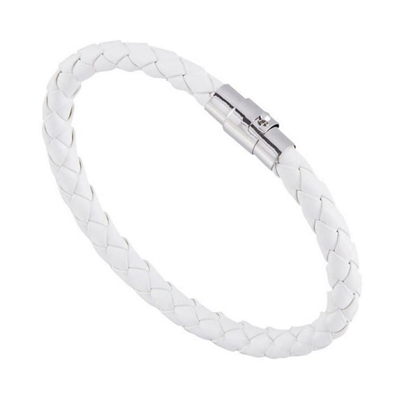 Senza Fretta Leather Rope Braided Buckle Bracelet,Couples Bracelets,Women Fashion Leather Rope Braided Buckle Bracelet Bangle Wrap Jewelry Gift T5D1