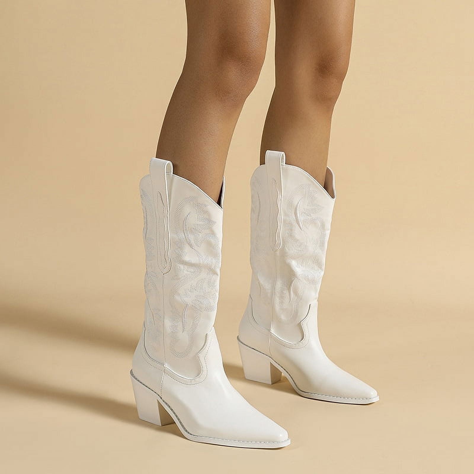 NEW Cowboy Boots for Women Wide Calf Rhinestone Cowgirl Boots,