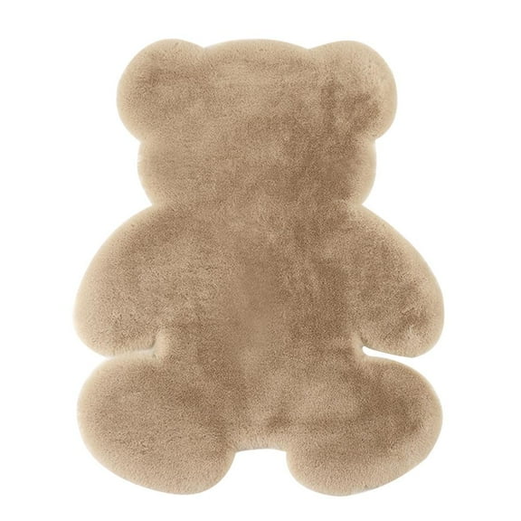 NEW_Cozy Bear Shaped Carpet for Living Bedroom Cute Cartoon Rug for Warm Floors | K7T7