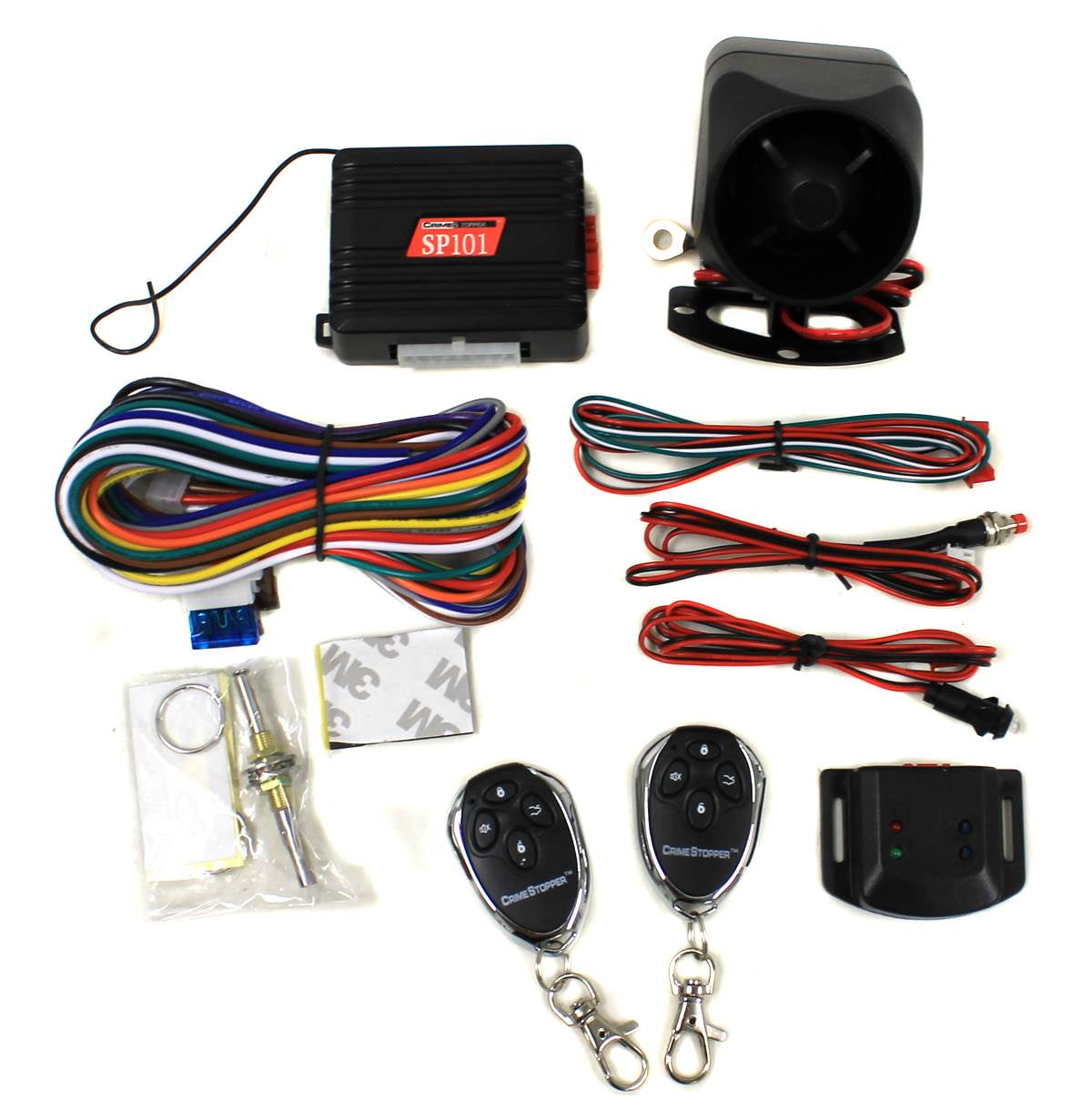 NEW Crimestopper SP 101 Car Security Alarm Keyless Remote Entry Lock System