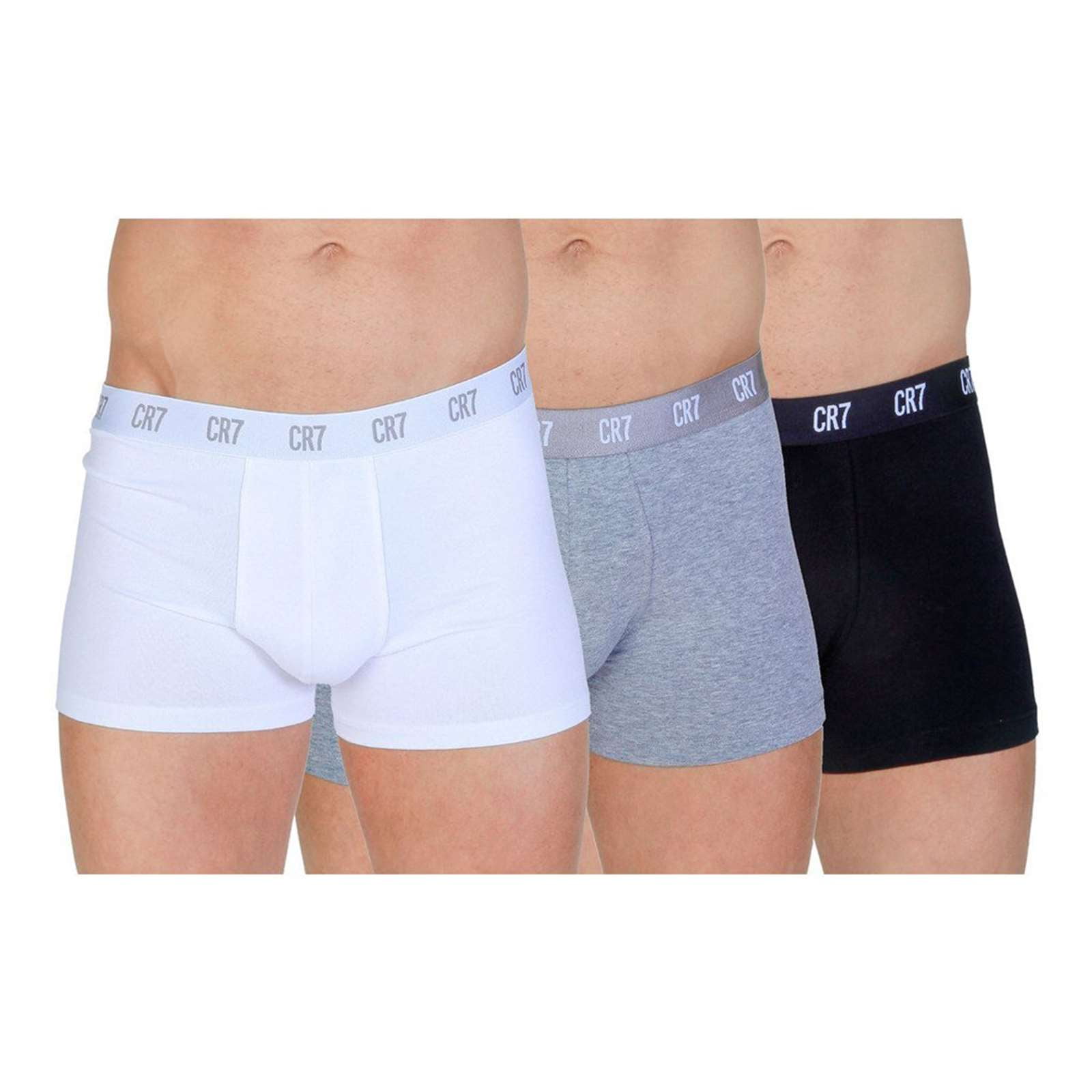 NEW Cristiano Ronaldo CR7 Men's Underwear 3-Pack Trunk Cotton Stretch Boxers  
