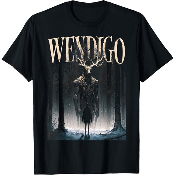 NEW Cryptid Wendigo - Ghost Of The Forest Graphic T-Shirt