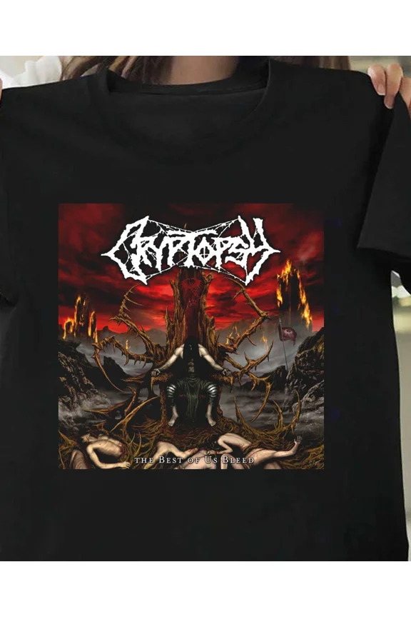 NEW Cryptopsy Black Cotton All size S-5XL Gift For Fans T-shirt DM111