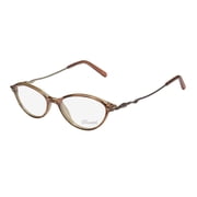 NEW D&A CHANTEL COCO WOMENS/LADIES DESIGNER FULL-RIM TRANSPARENT BROWN / GOLD / ROSE POPULAR STYLE CAT EYES SLEEK FRAME DEMO LENSES 49-16-135 FLEXIBLE HINGES EYEGLASSES/EYEWEAR