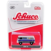 NEW DIECAST TOYS CAR SCHUCO 164 EUROPEAN CLASSICS - VOLKSWAGEN T1 MARTINI RACING SILVER - MIJO EXCLUSIVES 8400